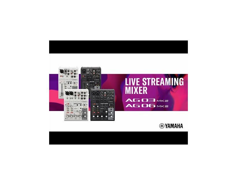 Yamaha AG06 MK2 W 6-channel live streaming mixer white